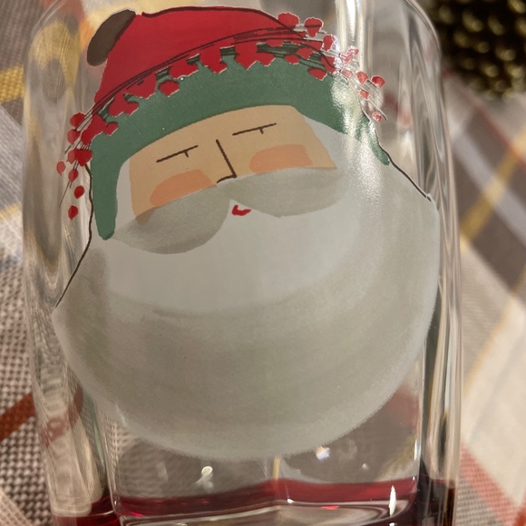 Vietri Holiday Old St Nick Retired Glasses New - Picture 4 of 5